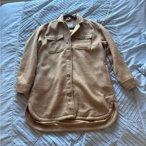 NEW! Old Navy tan shacket size large tall trendy outerwear spring womens